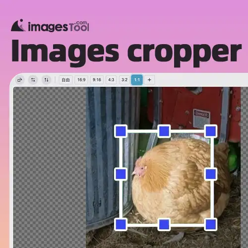 Free online batch cropping of images, supports jpg, webp, png, ImagesTool.com Gif tool
